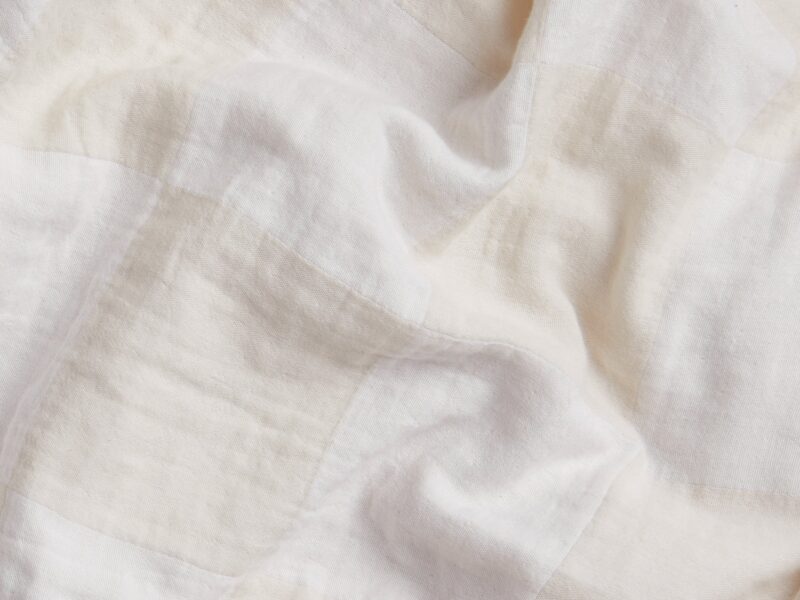 Checkered Gauze Duvet Cover Set - Image 2
