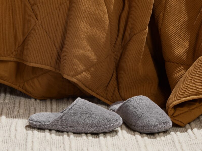 Classic Turkish Cotton Slippers (Stone) - Image 5