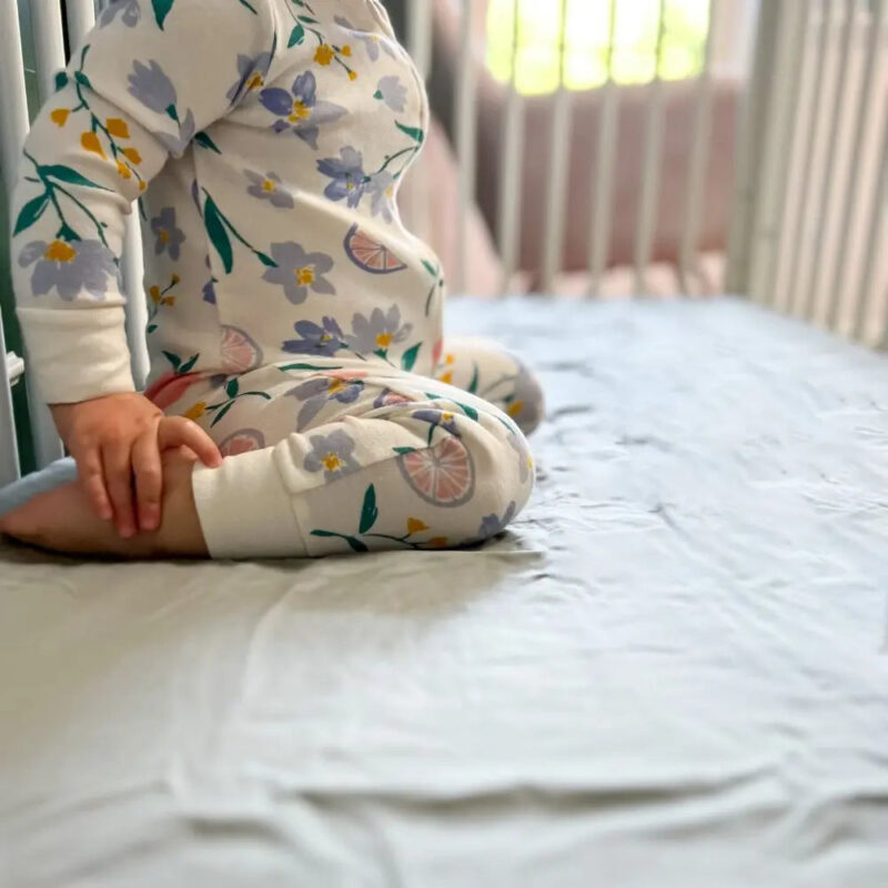 CleanBamboo® Signature Sateen Crib & Toddler Fitted Sheet - Image 8